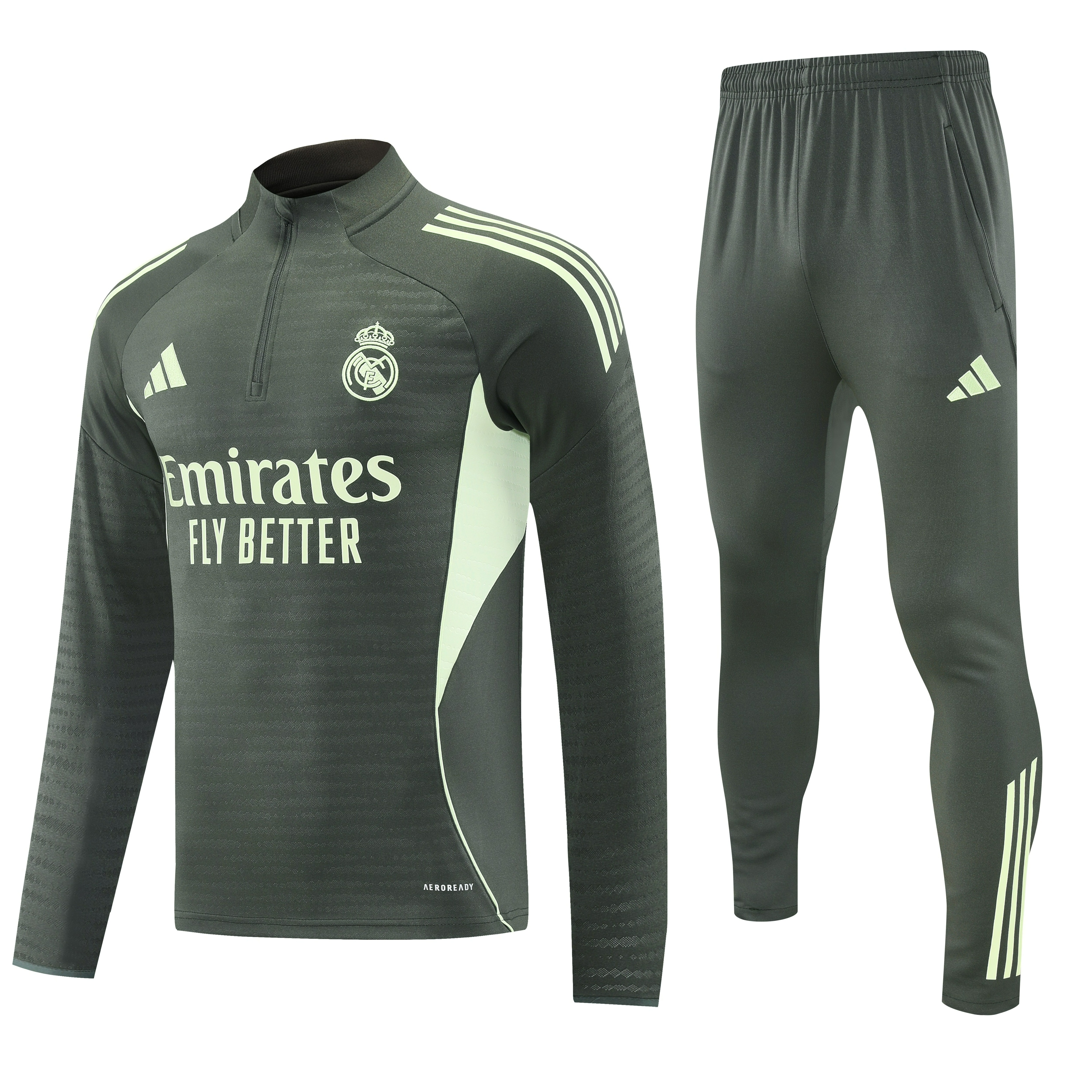 Real Madrid Authentic Training Kit Sweatshirt & Pants Set 2025/26 - Player Version in Model Year: 2025-2026 Country and