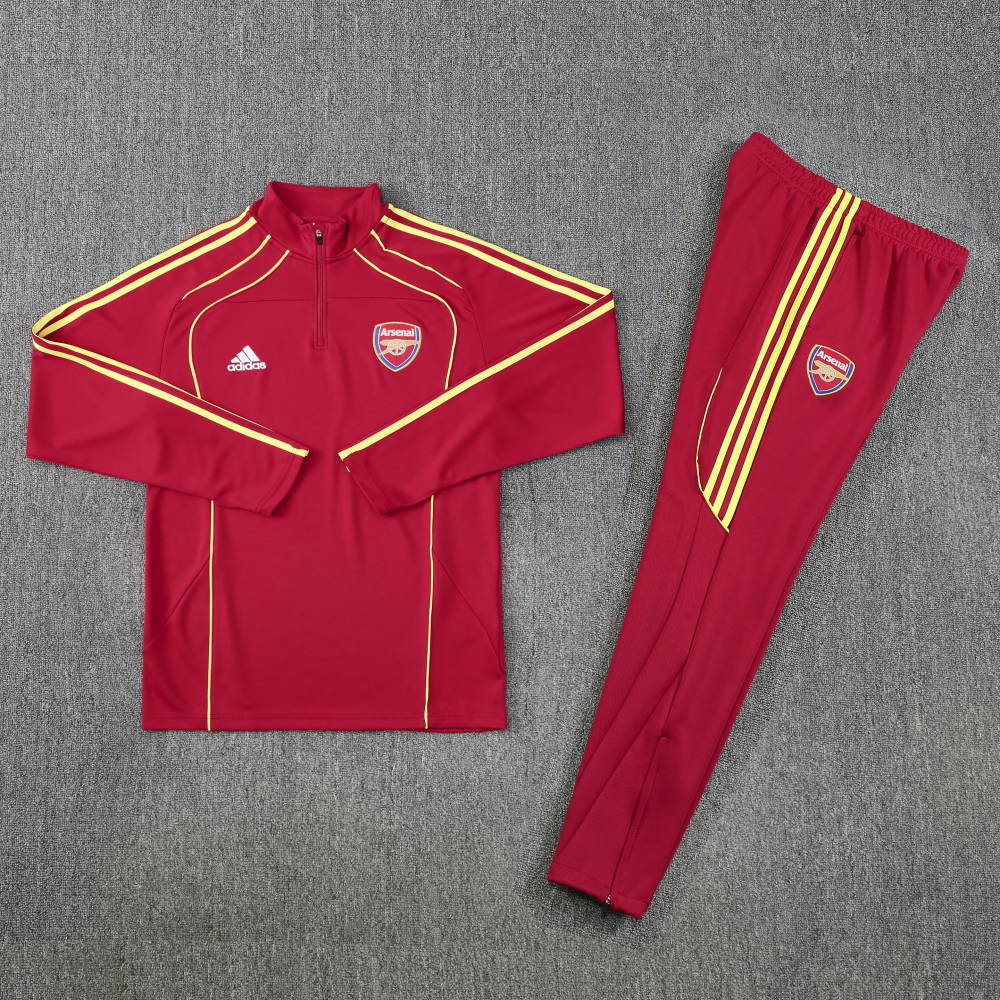 Arsenal Authentic Training Kit (Sweatshirt+Pants) Red 2025/26 - Player Version
