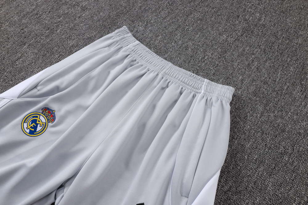 Real Madrid Training Kit (Jacket+Pants) White&Grey 2025/26