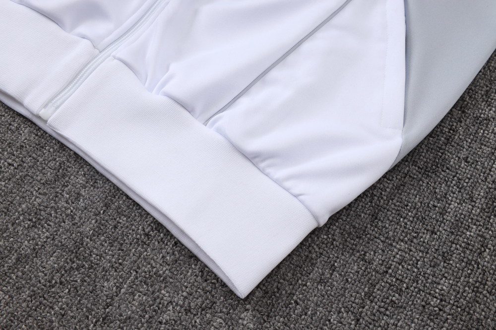 Real Madrid Training Kit (Jacket+Pants) White&Grey 2025/26