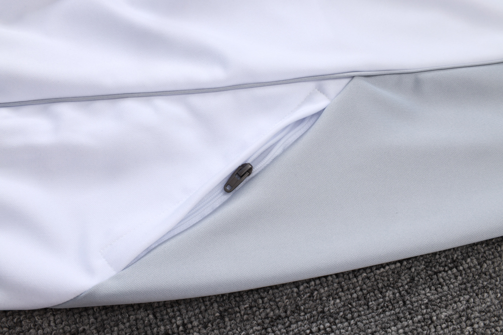 Real Madrid Training Kit (Jacket+Pants) White&Grey 2025/26