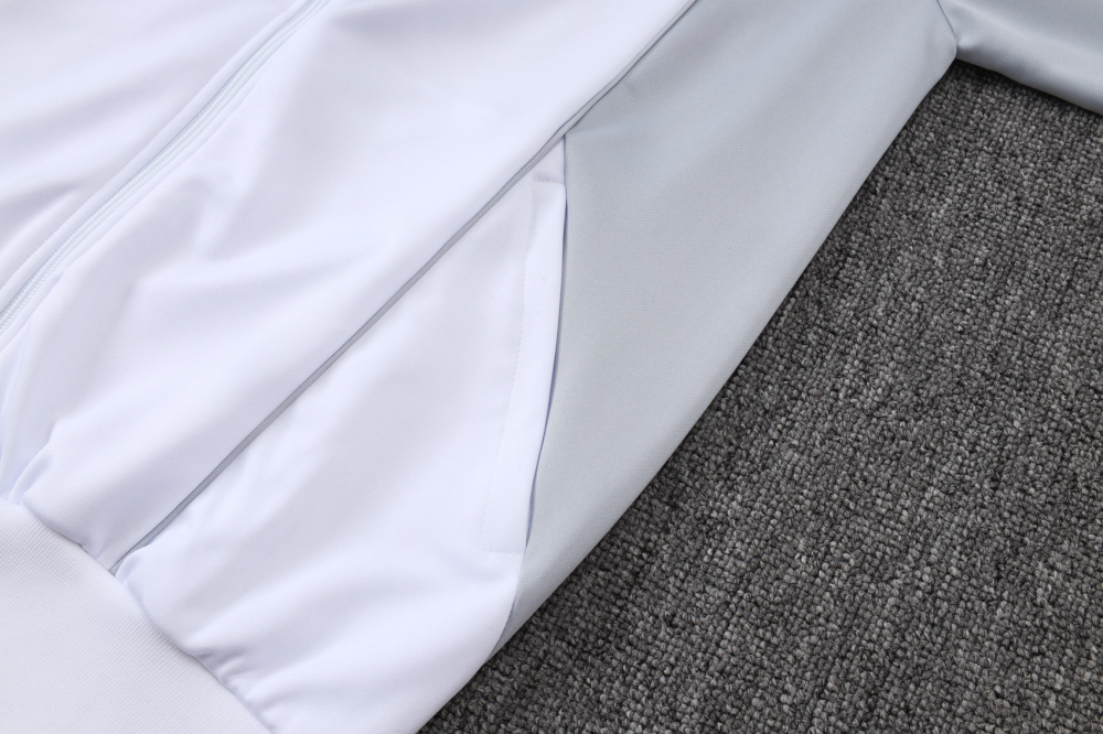 Real Madrid Training Kit (Jacket+Pants) White&Grey 2025/26