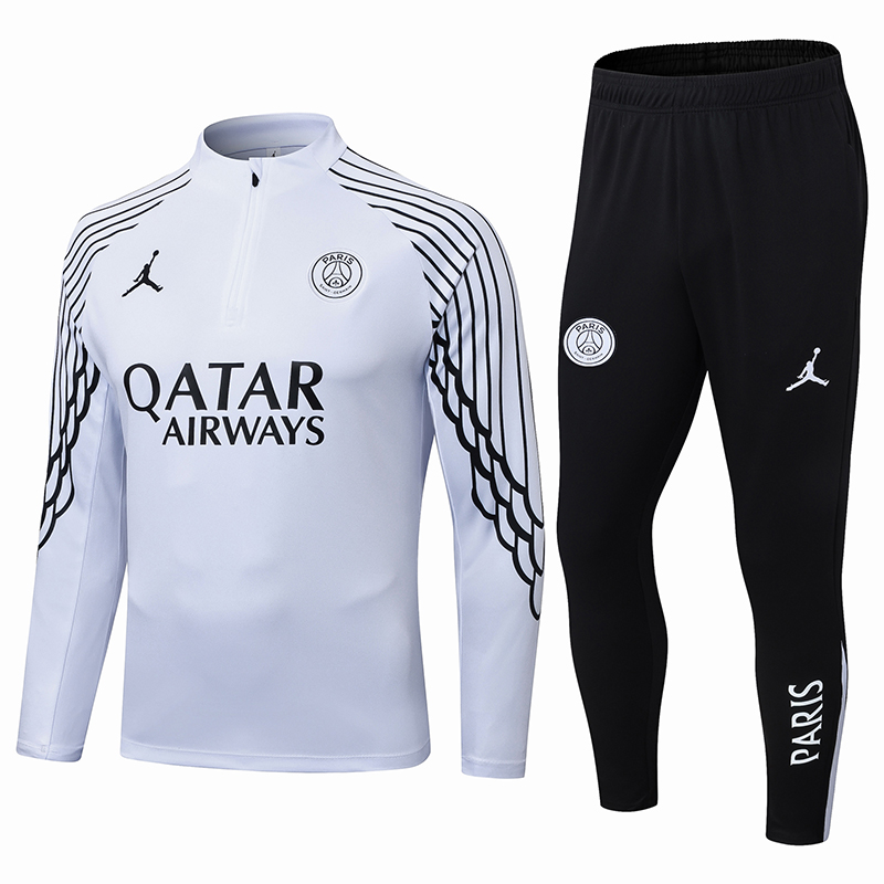 PSG Training Kit Sweatshirt & Pants Set White 2025/26