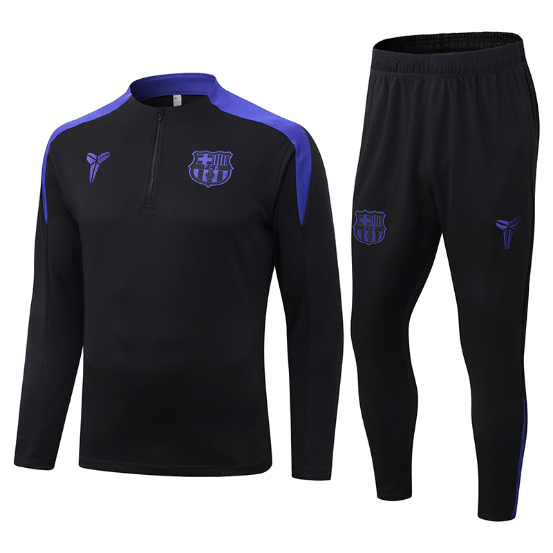 Barcelona Training Kit Sweatshirt & Pants Set Black 2025/26