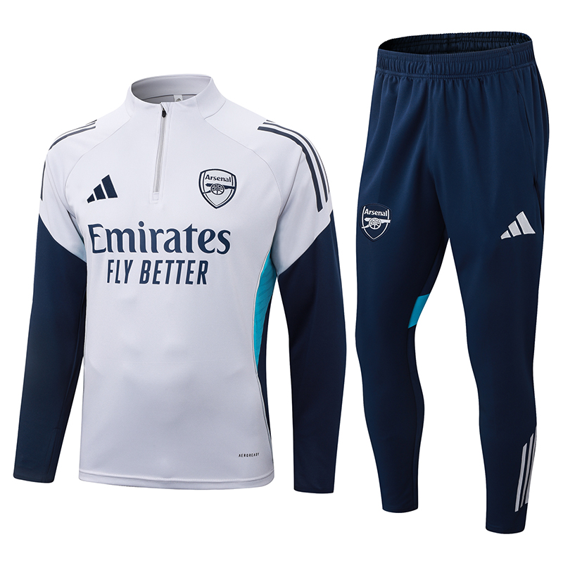 Arsenal Training Kit Sweatshirt & Pants Set Light Grey 2025/26