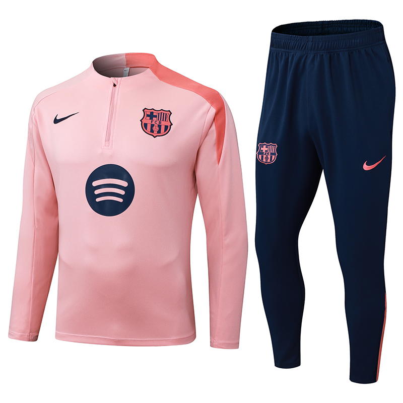 Barcelona Training Kit Sweatshirt & Pants Set Pink 2025/26