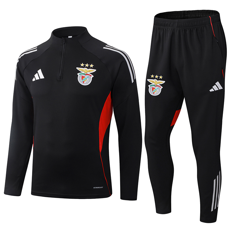 BENFICA Training Kit Sweatshirt & Pants Set Black 2025/26