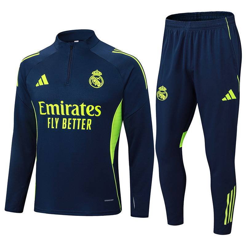 Real Madrid Training Kit Sweatshirt & Pants Set Royalblue 2025/26