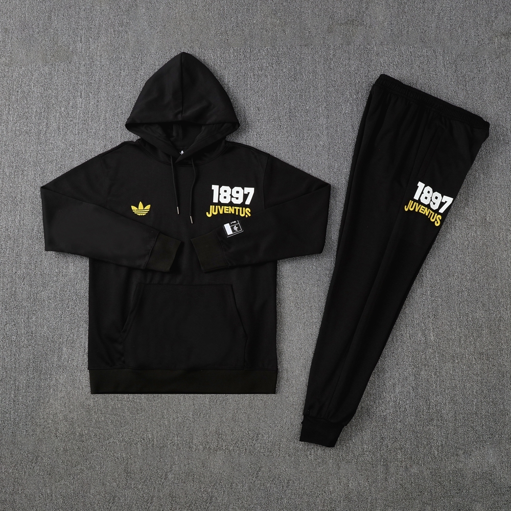 Juventus Hoodie Training Kit (Jacket+Pants) Black 2025/26