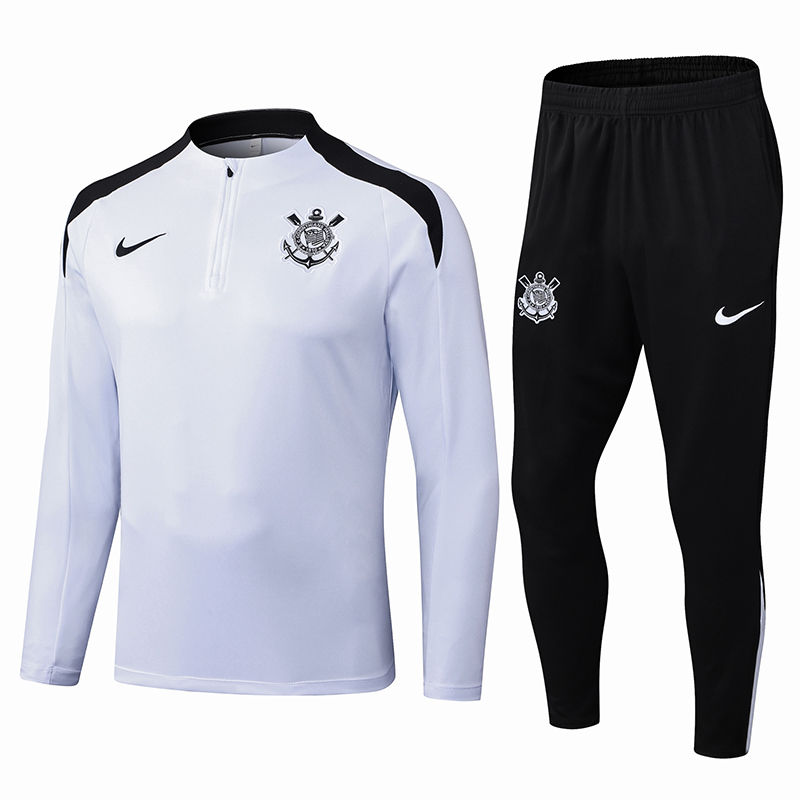 Corinthians Training Kit Sweatshirt & Pants Set White 2025