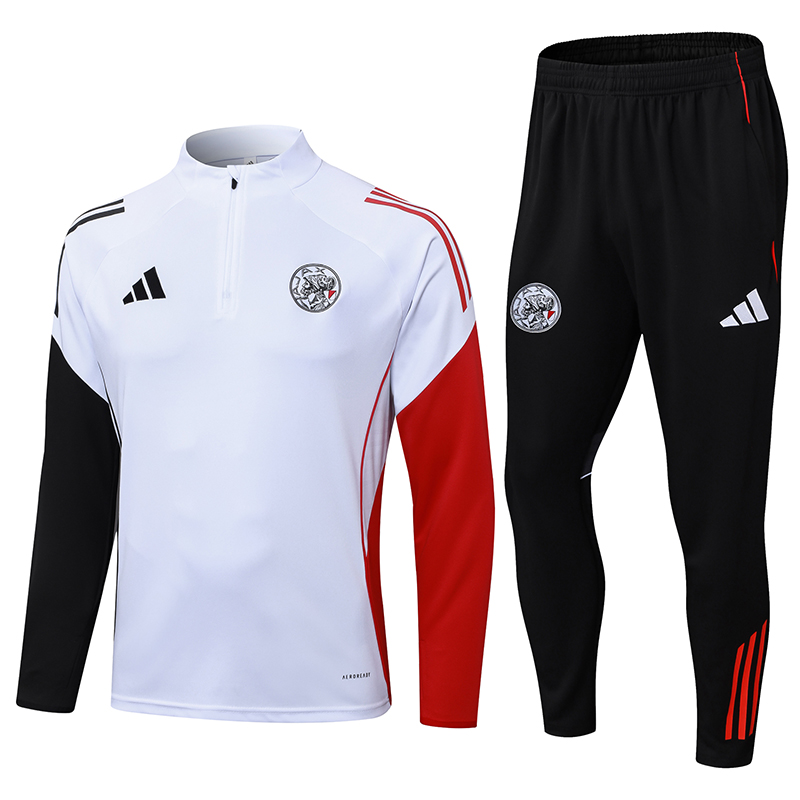 AJAX Training Kit Sweatshirt & Pants Set White 2025/26