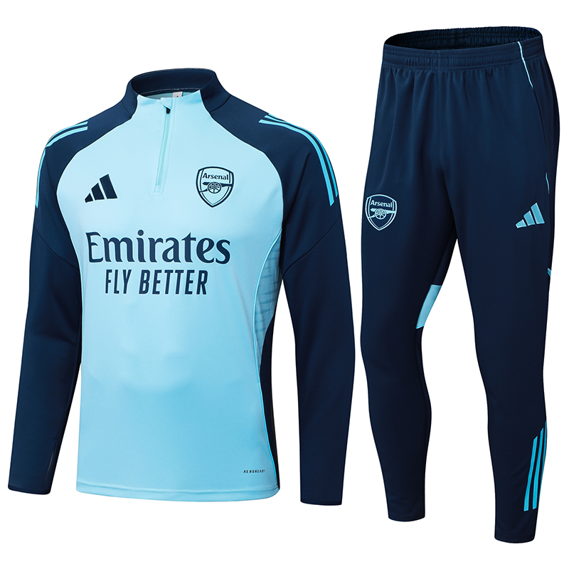 Arsenal Training Kit Sweatshirt & Pants Set Light Blue 2025/26