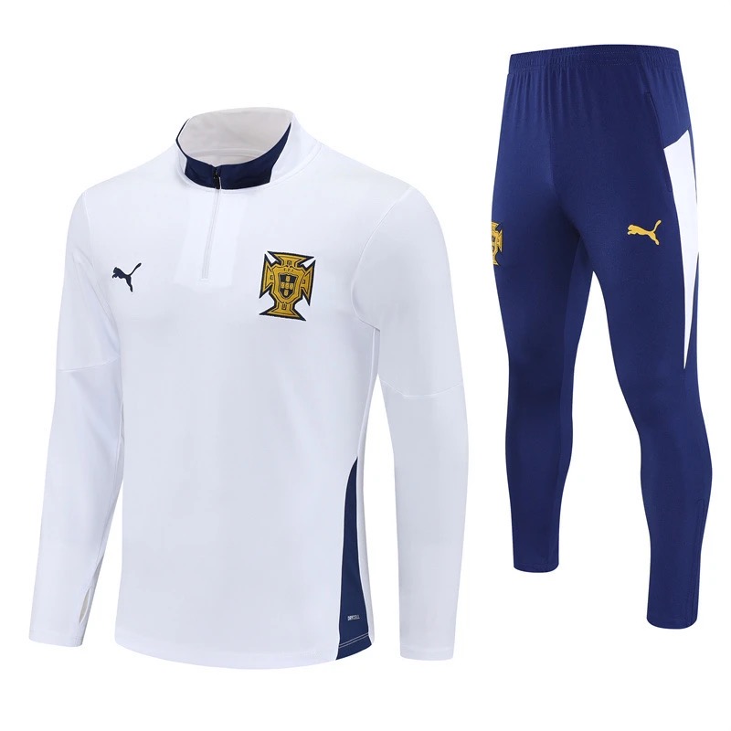 Portugal Training Kit Sweatshirt & Pants Set White 2025