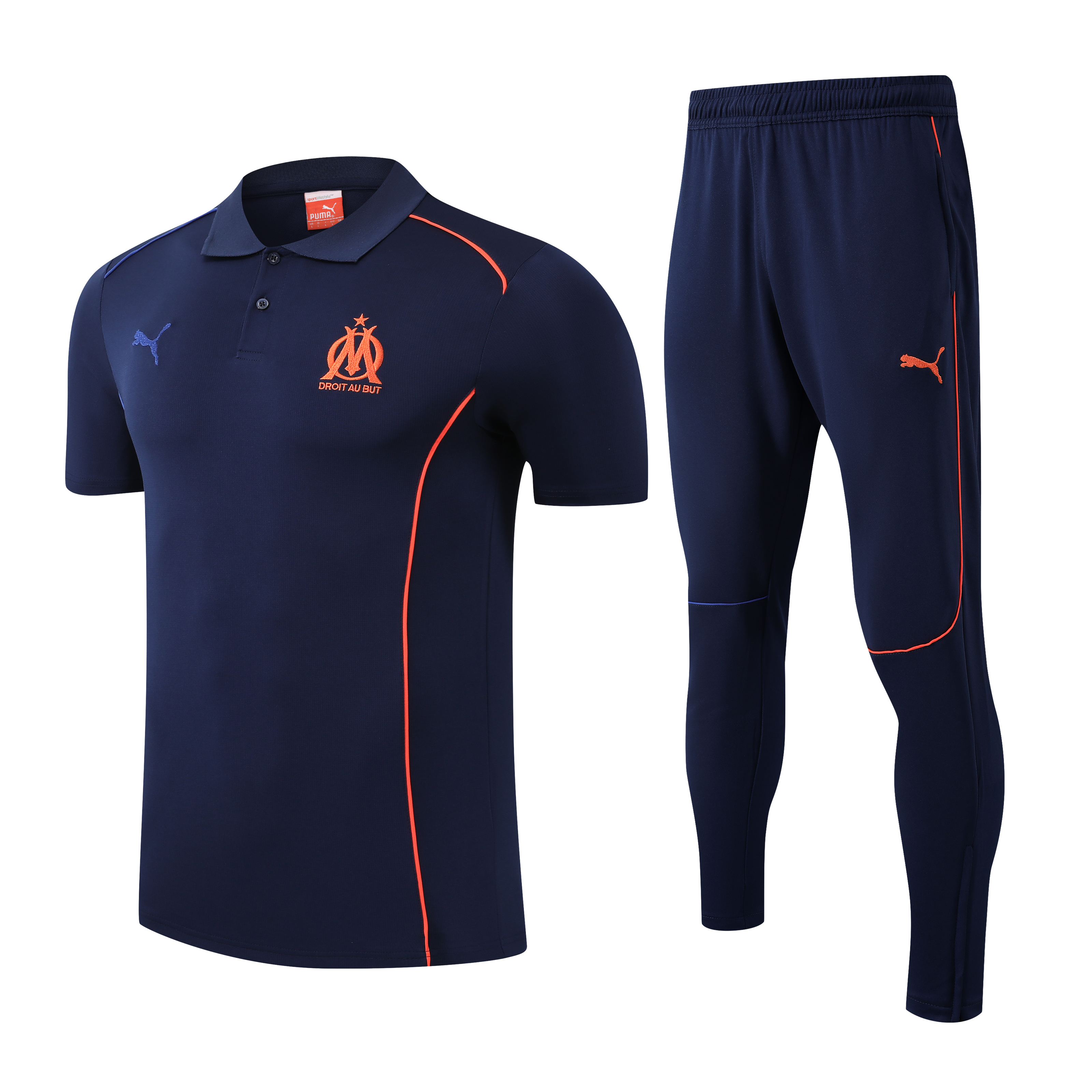 Marseille Training Kit (Polo+Pants) 2025/26 in Model Year: 2025-2026 Country and League: France-Ligue 1