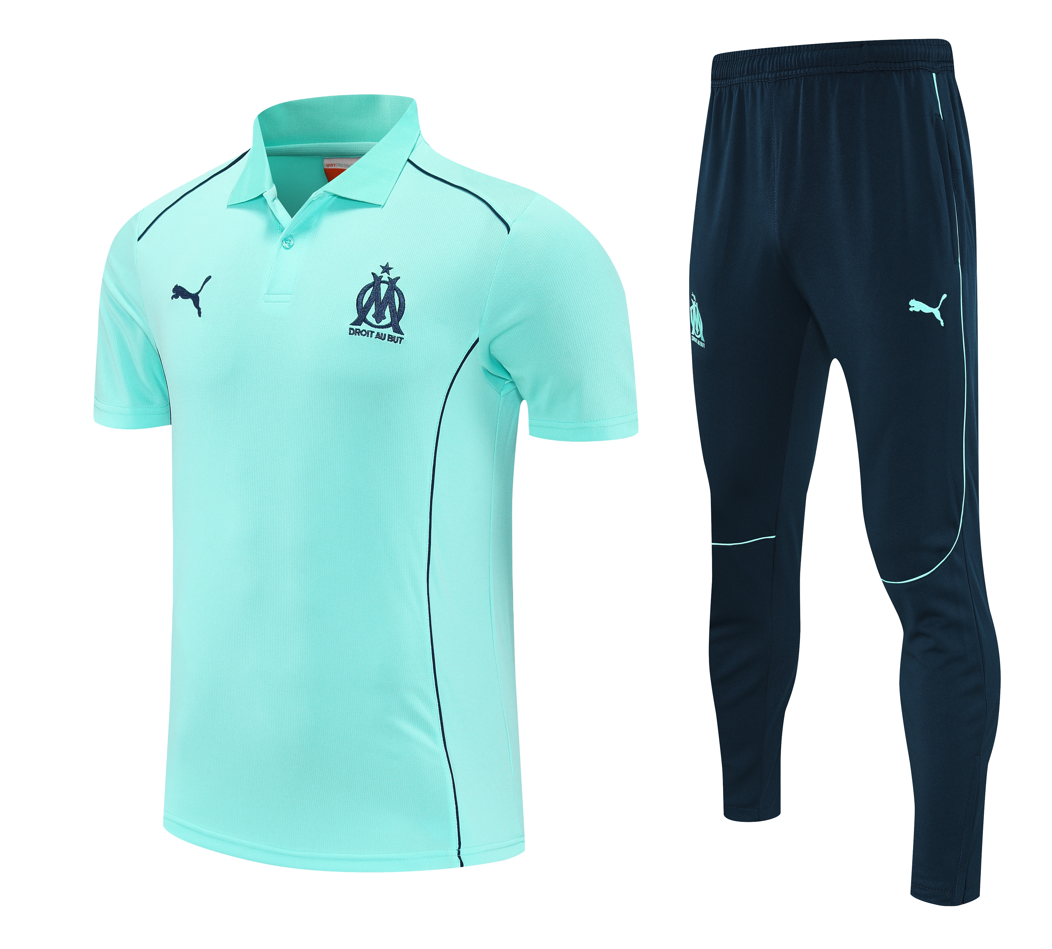 Marseille Training Kit (Polo+Pants) 2025/26 in Model Year: 2025-2026 Country and League: France-Ligue 1