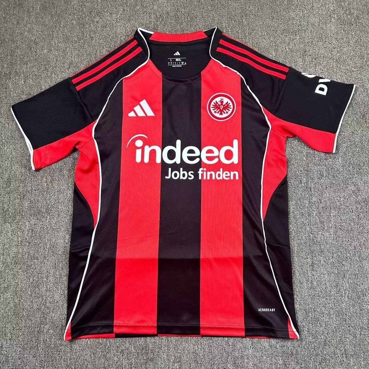 Eintracht Frankfurt Football Jersey Home Custom Shirt 2025/26 in Black&Red
