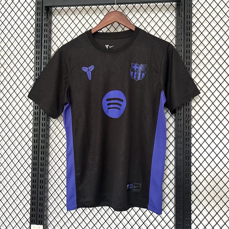 Barcelona Soccer Jersey X Kobe Bryant Custom Shirt 2025/26 in Black