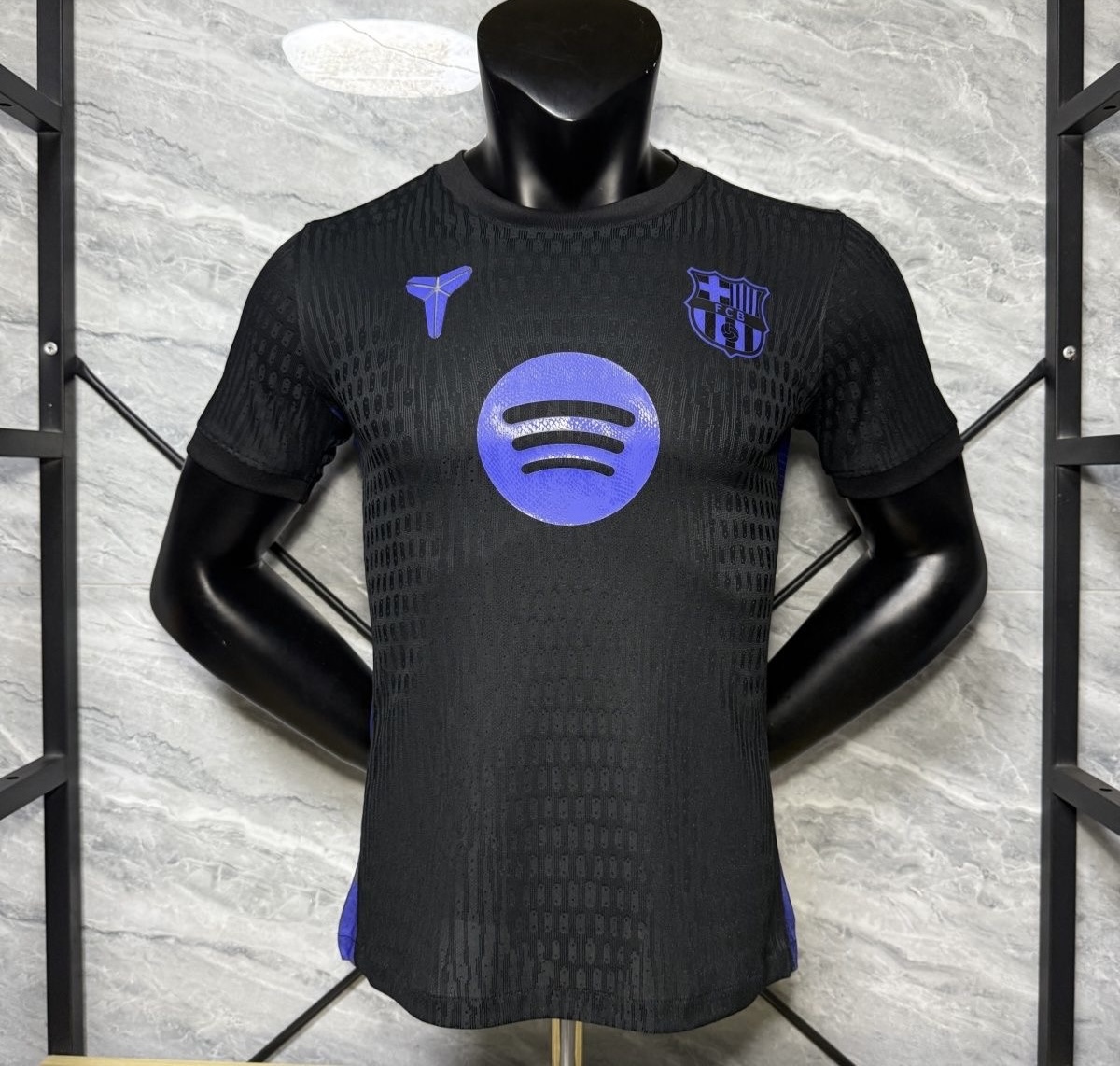 Barcelona Authentic Soccer Jersey X Kobe Bryant Shirt 2025/26 in Black