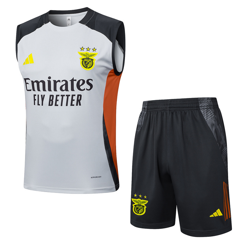 BENFICA Sleeveless Training Kit Grey 2025/26