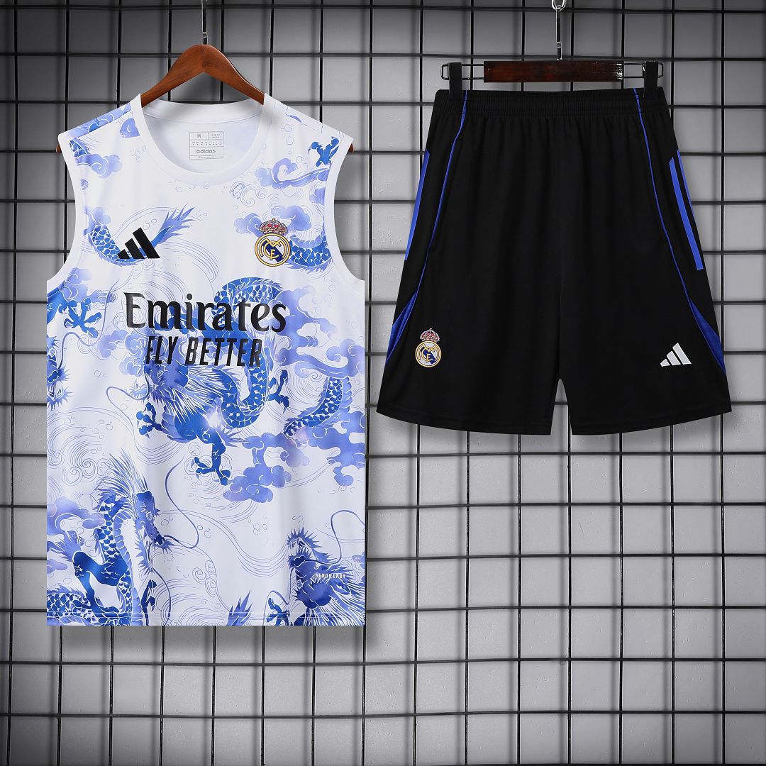 Real Madrid Sleeveless Training Kit 2025/26 in Model Year: 2025-2026 Country and League: Spain-La Liga