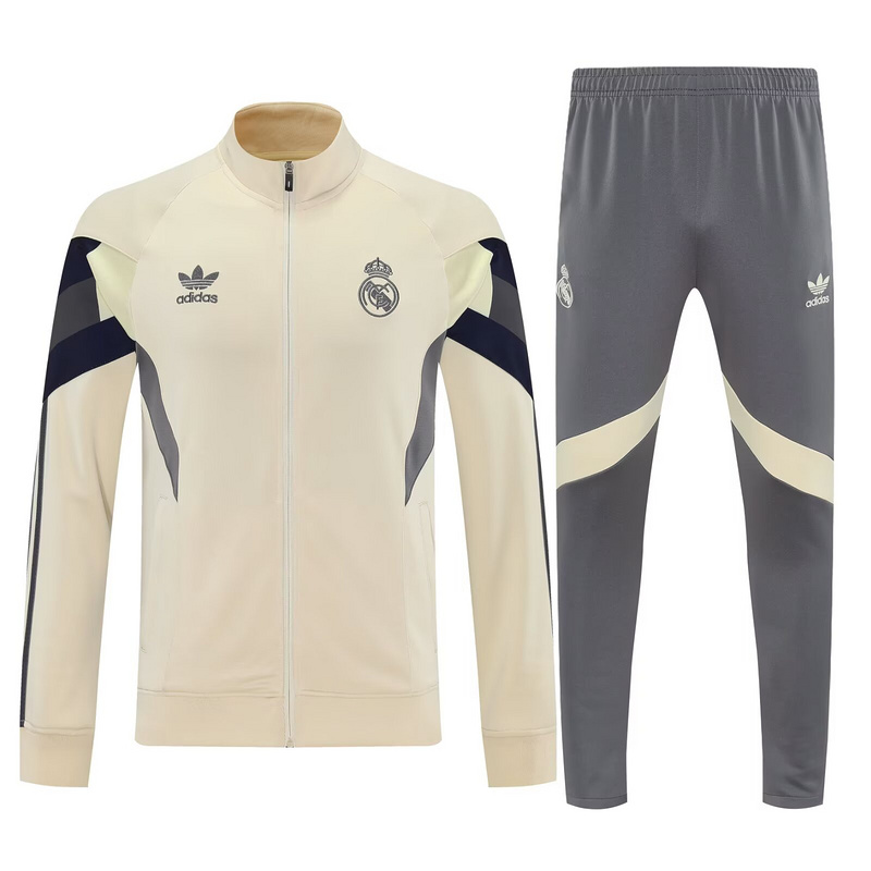 Real Madrid Training Kit Sweatshirt & Pants Set Yellow 2025/26