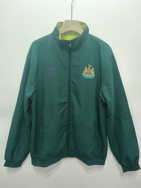 Newcastle United Retro Reversible Double-Sides Windbreaker Jacket 1991 in Model Year: 1991 Country and League: