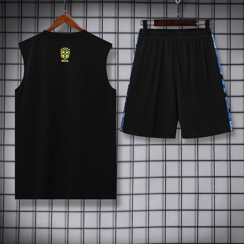 Brazil Sleeveless Training Kit Blue 2025