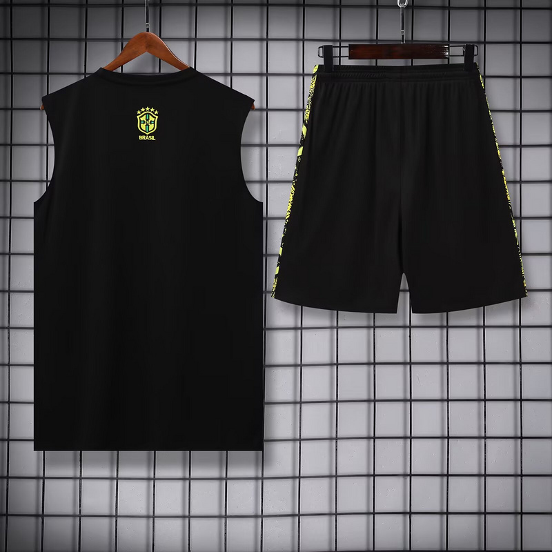 Brazil Sleeveless Training Kit Yellow 2025