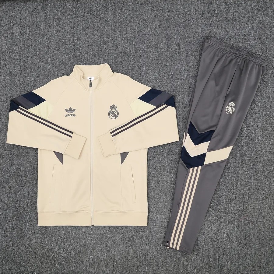 Real Madrid Training Kit (Sweatshirt+Pants) Yellow 2025/26