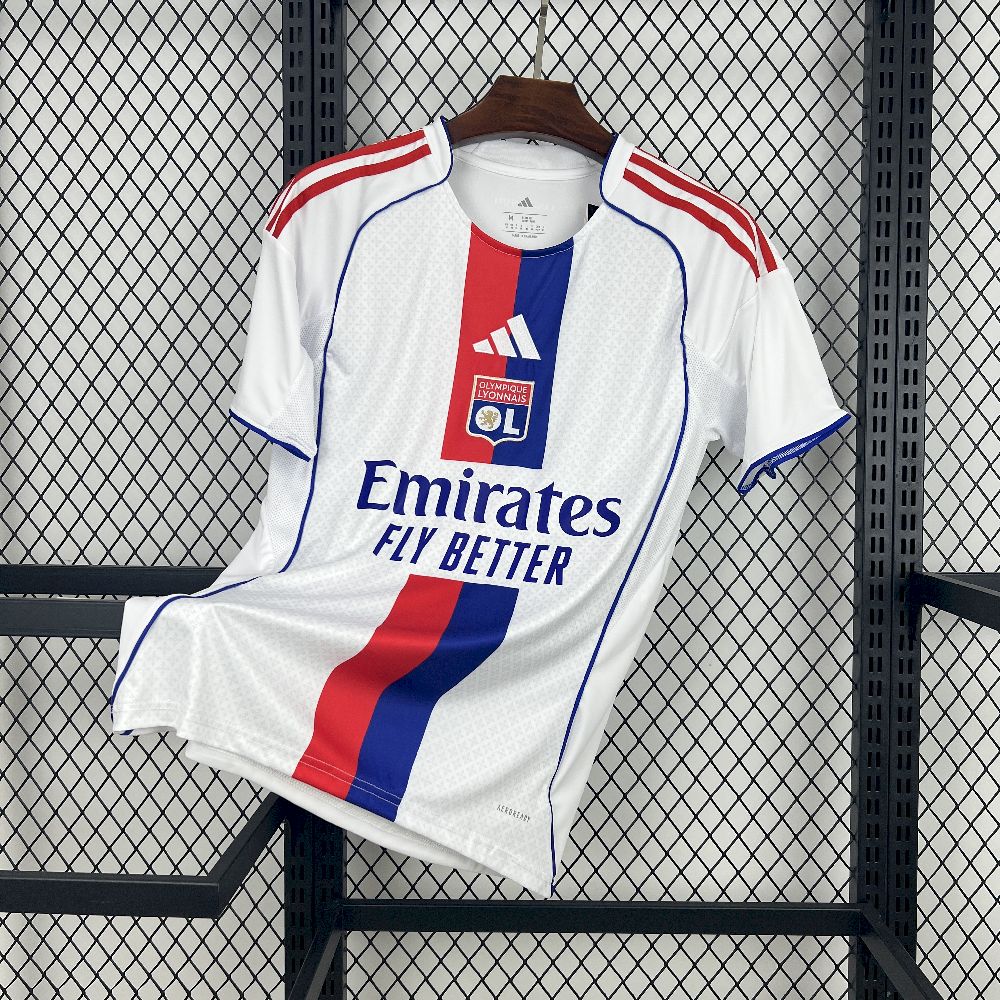 Olympique Lyonnais Football Jersey Home Custom Shirt 2025-26 in White