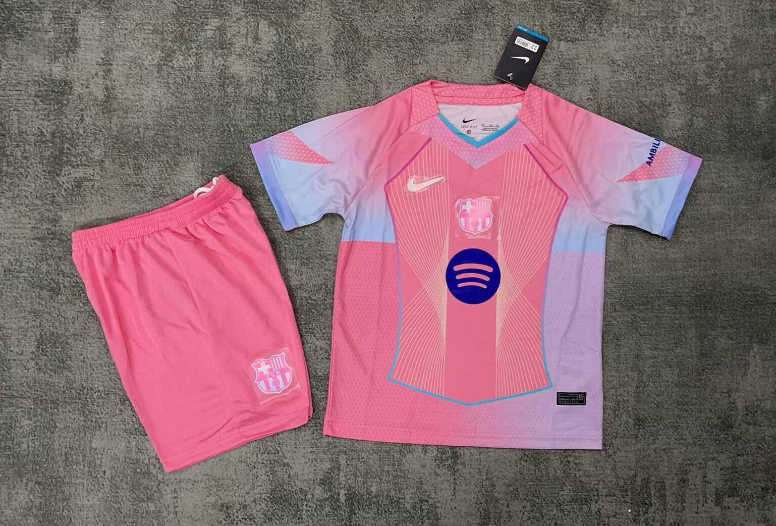 Barcelona Pink Special Edition Soccer Kids Jersey & Shorts Kit 2025/26