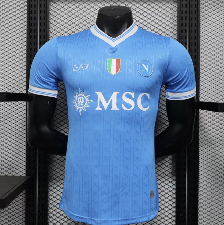 Napoli Authentic Soccer Jersey Home Shirt 2025/26 in Sky Blue