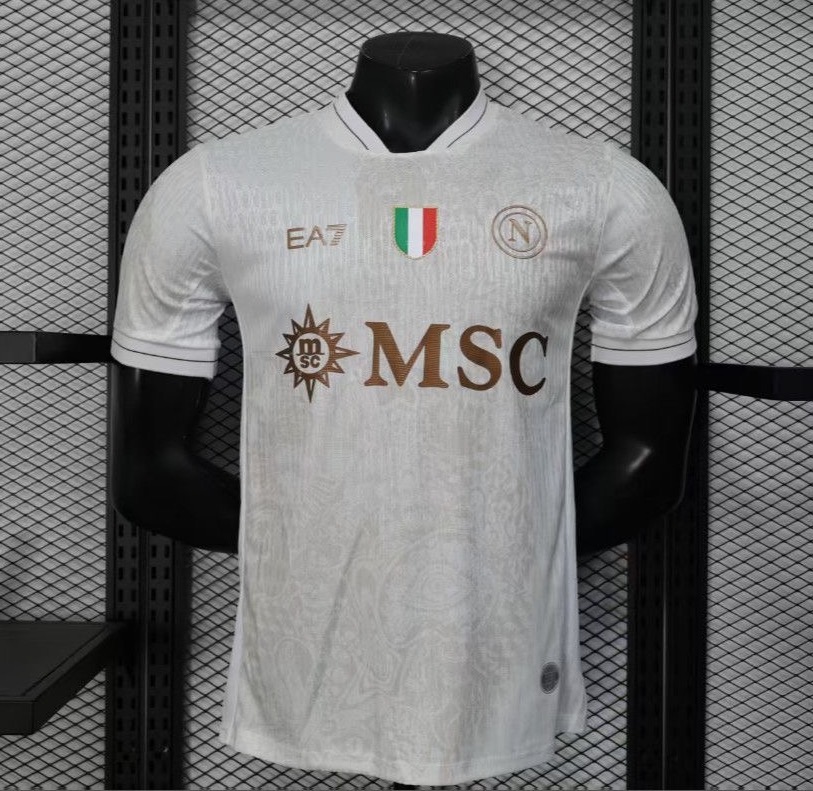 Napoli Authentic Soccer Jersey Away Shirt 2025/26 in Brown