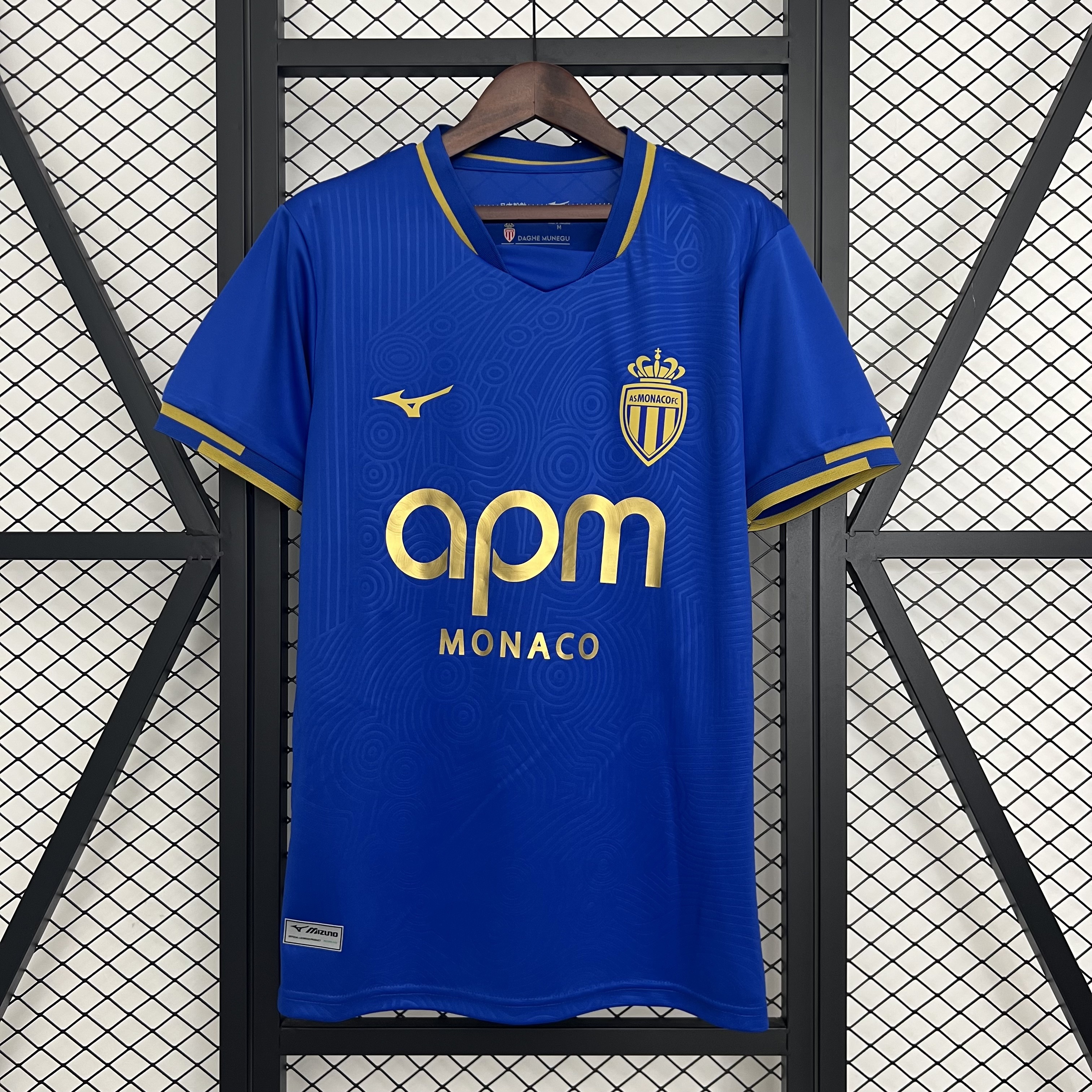 AS Monaco Soccer Jersey Away Custom Shirt 2025/26 in Blue