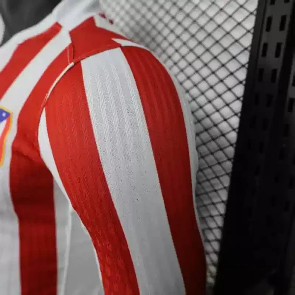 Authentic Soccer Jersey Atletico Madrid Home Long Sleeve Shirt 2025/26