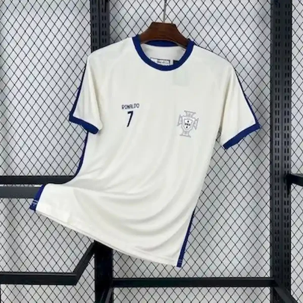 Portugal Soccer Jersey Ronaldo Special Edition Custom Shirt 2025 in Off-White