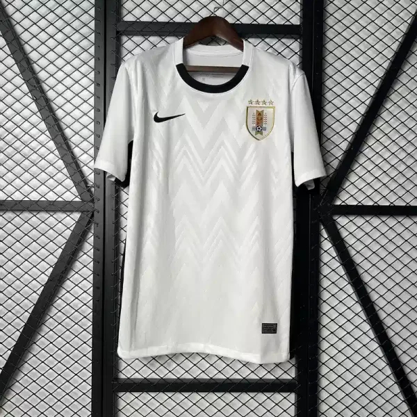 Uruguay Soccer Jersey Away Custom Shirt 2025 in White