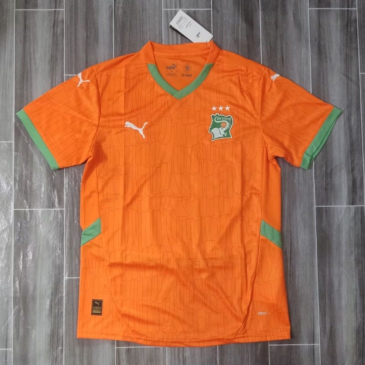 Côte D'ivoire Soccer Jersey Home Custom Shirt 2025 in Orange