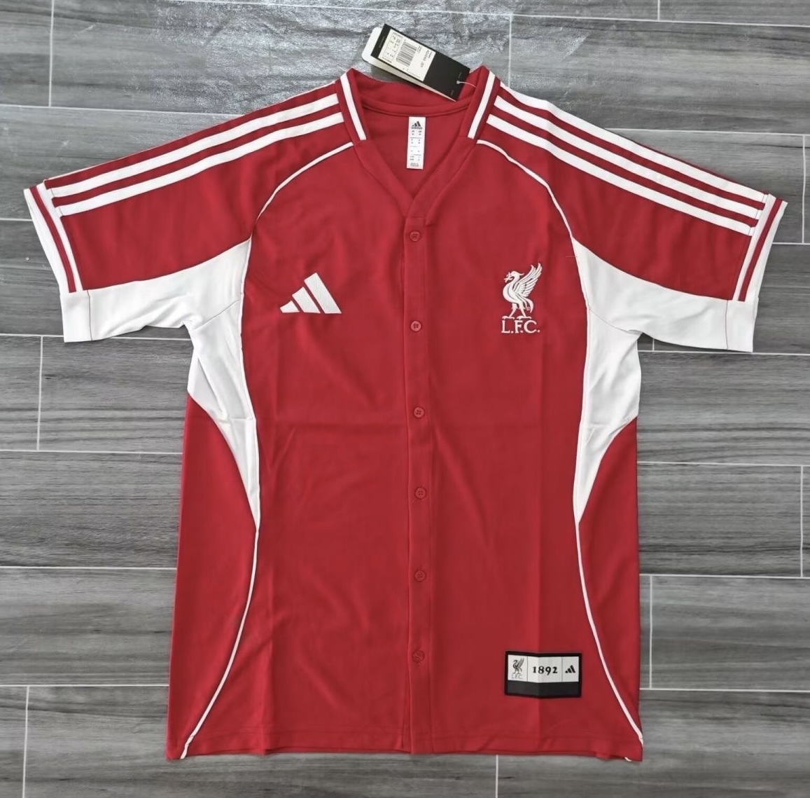Liverpool X US Pack Baseball Custom Shirt 2025/26 in Red