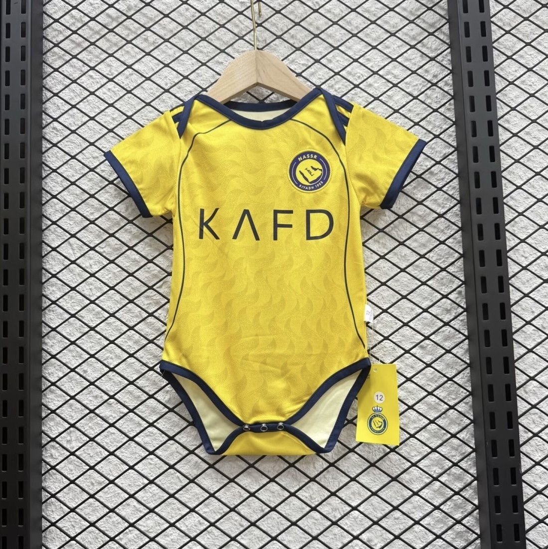 Al Nassr Home Baby Uniform 2025/26 in Gloden
