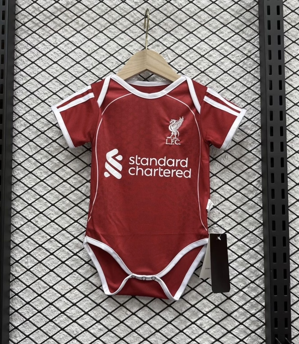 Liverpool Football Jersey Home Baby Uniform 2025/26 in Red