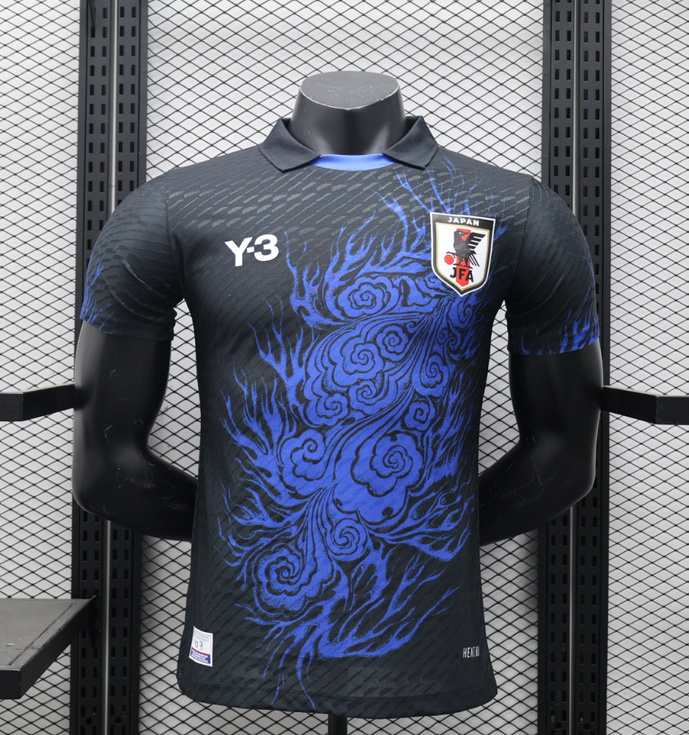 Japan Authentic Soccer Jersey Y3 Black Special Edition Shirt 2024 in Model Year: 2025 Confederate: AFC Country: