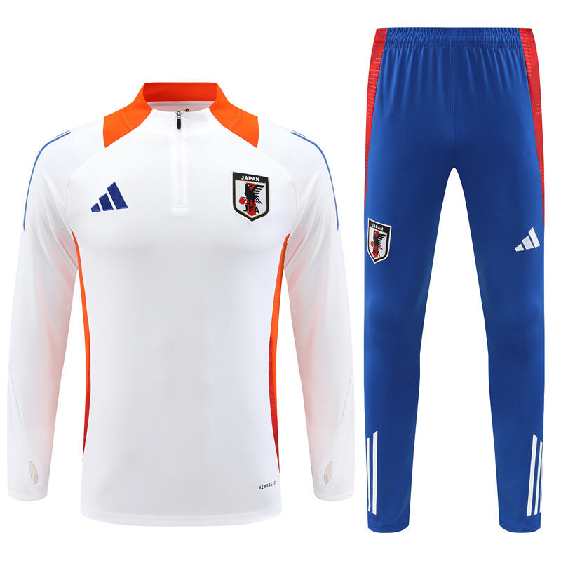 Japan Training Kit Sweatshirt & Pants Set White 2025