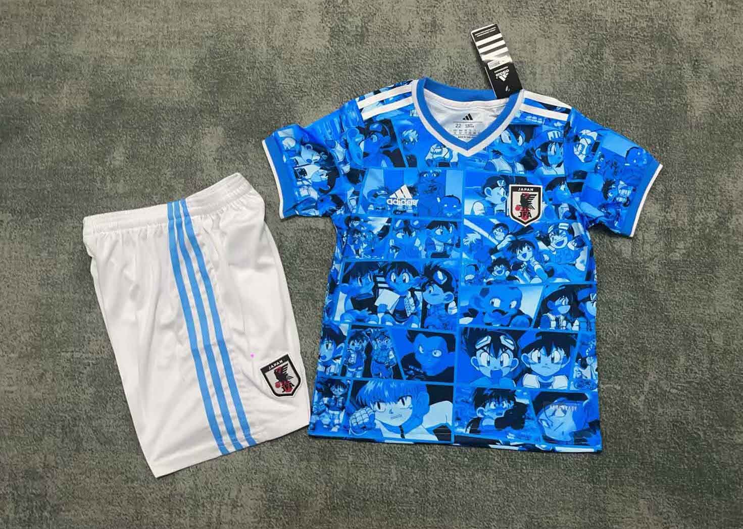 Japan Soccer Jersey Doraemon Special Edition Kids Jersey & Shorts Kit 2025 in Model Year: 2025 Confederate: AFC Country:
