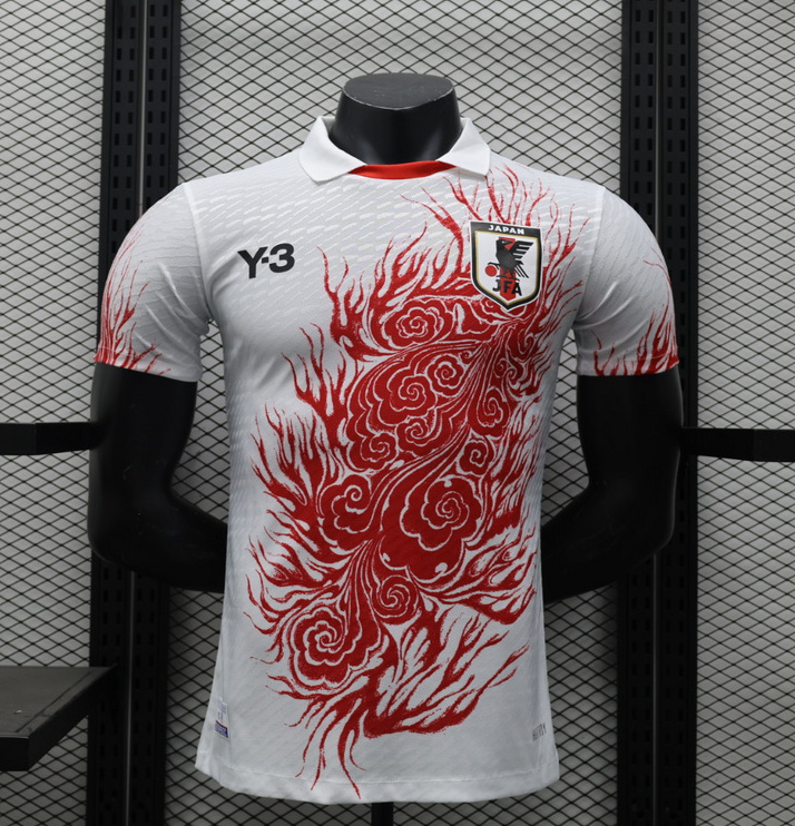 Japan Authentic Soccer Jersey Y3 White Special Edition Shirt 2024 in Model Year: 2025 Confederate: AFC Country: