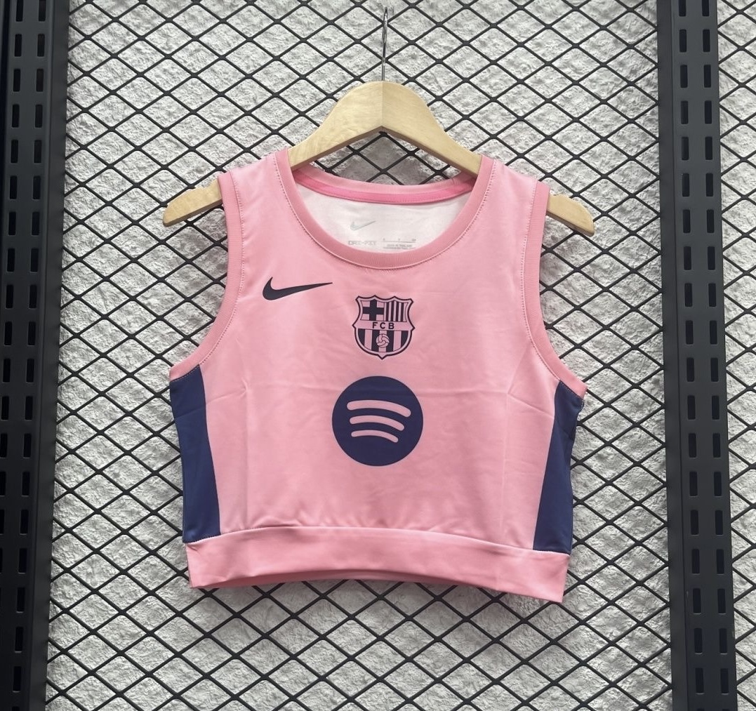 Barcelona Women's Vest Pink Special Edition Soccer Jersey 2025/26 in Model Year: 2025/26 Country and League: Spain-La Liga
