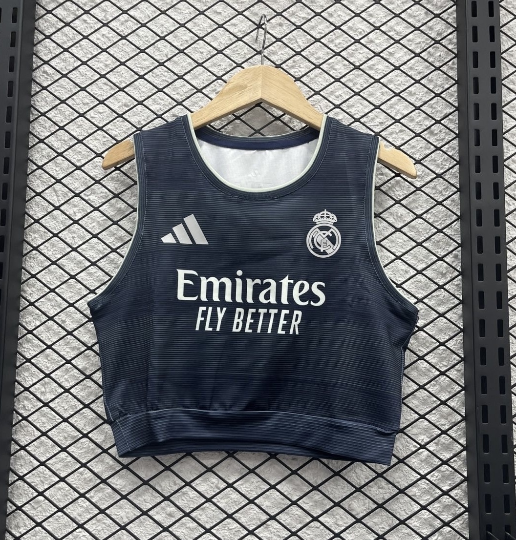 Real Madrid Away Women's Vest Soccer Jersey 2025/26 in Navy