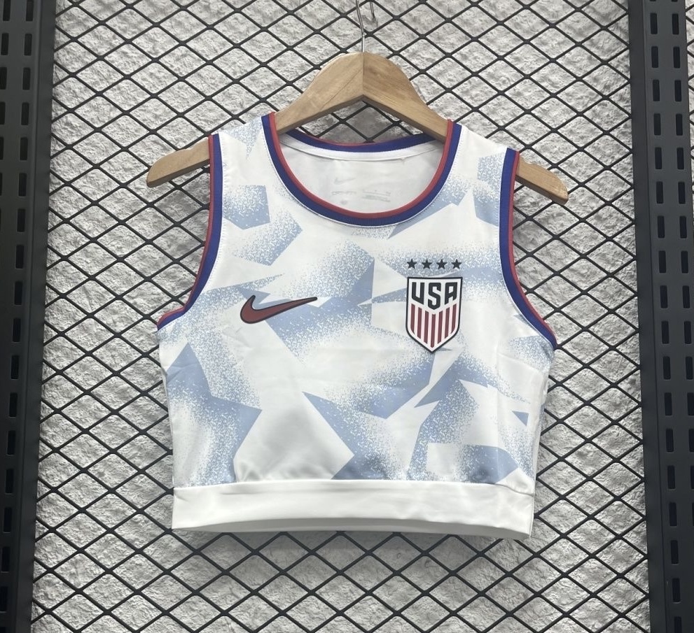 USA Soccer Jersey Home Women's Vest 2025 in White