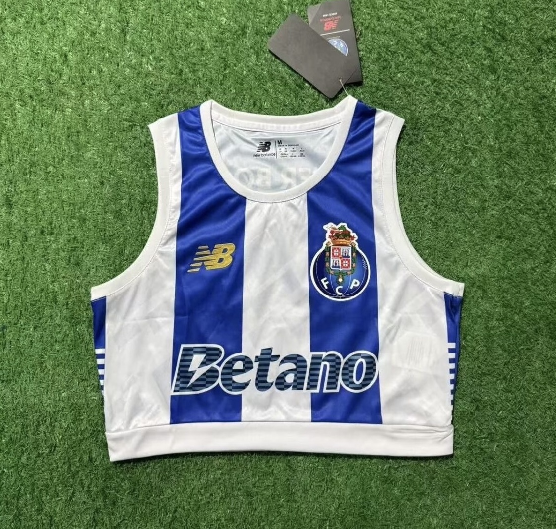 FC Porto Soccer Jersey Home Women's Vest 2025/26 in White&Blue