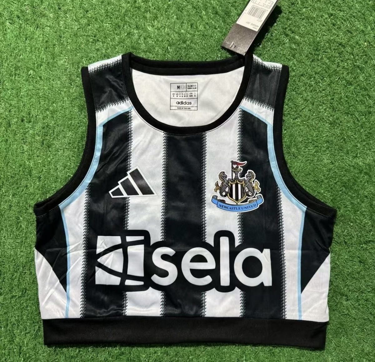 Newcastle United Football Jersey Home Women's Vest 2025/26 in Black&White